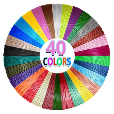 3D-Pen Filament Nachfüllpackung, 40 Farben, 1,75 mm PLA