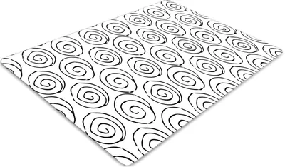 Produktbild von Stuhlunterlage Bürostuhlunterlage 120 cm x 90 cm Bodenmatte Bürostuhlunterlage - Schneckenschalen