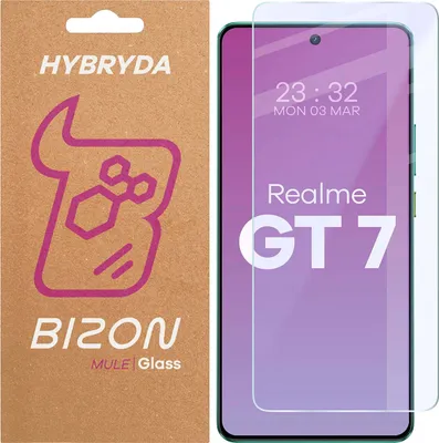 Produktbild von Flexibles Hybridglas für Realme GT 7, Bizon Glass Mule
