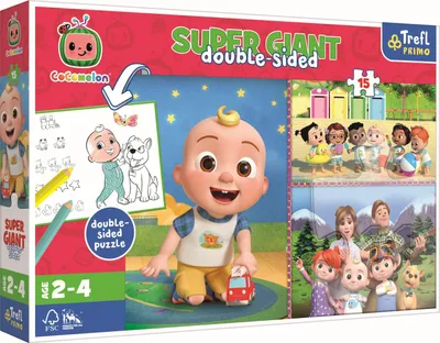 Produktbild von Trefl - S.PRICE Puzzle 15 GIANT-Cocomelon, Šťastný den přátelství