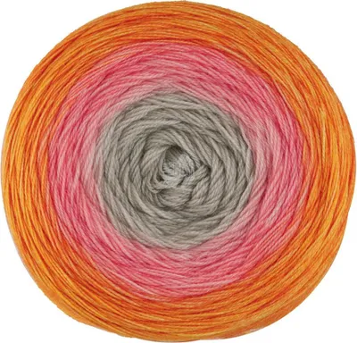 Produktbild von Lana Grossa - Merino Lace Aquarell 0013 graubeige lachs erika orange