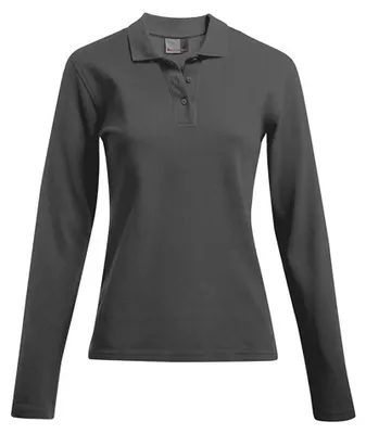 Produktbild von Promodoro - Poloshirt für Damen Langärmlig LT2921 (S) (Stahlgrau)