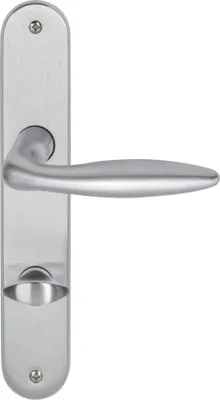Produktbild von Südmetall WC-Türgriff-Garnitur Langschild Alison Messing satiniert chrom 225 x 40 mm