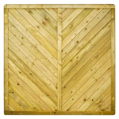 Produktbild von Ligna Gard Dichtzaun Bern gerade 180x180 cm Holzzaun Fichte Kesseldruckimprägniert 38x68 mm Rahmen