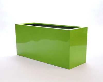 Produktbild von Elegant Einrichten | Pflanzkübel | Fiberglas | rechteckig | 84x30x40cm | hochglanz avocado grün
