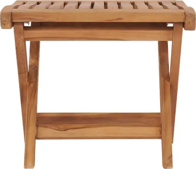 Obrázek produktu pro vidaXL Skládací podnožka 46,5 × 49 × 41,5 cm z masivního teakového dřeva