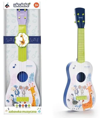 Produktbild von Ukulele mit vier Nylonsaiten, grün