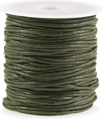 Produktbild von 50m gewachste Baumwollschnur / Wachsschnur 2mm, Schmuckschnur, Farbe wählbar