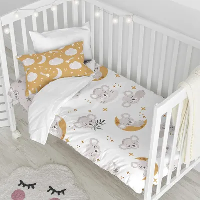 Immagine prodotto di Set di biancheria da letto per culla HappyFriday MOSHI MOSHI Culla colorata