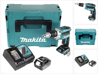 Produktbild von Makita DFS 250 RG1J Akku Trockenbauschrauber 18 V Brushless + 1x Akku 6,0 Ah + Ladegerät + Makpac