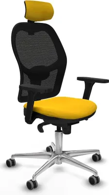 Obrázek produktu pro Kancelářská židle s opěrkou hlavy Piqueras y Crespo 3D086G2 žlutá