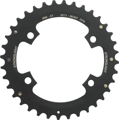 Produktbild von STRONGLIGHT 272302 Kettenblatt MTB 2x11 für XT FC-M8000/SLX außen 38(28)Z sw, schwarz