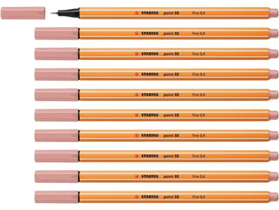 Produktbild von STABILO Fineliner - point 88 - 10er Pack - rouge