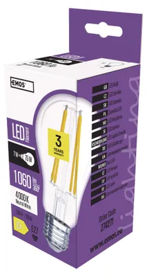 LED Lampe Filament A60 / E27 / 7 W (75 W) / 1 060 lm / Neutralweiß