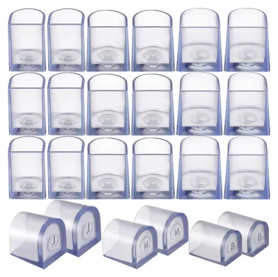 Produktbild von Transparente PVC Fersenschoner Einfach Anzubringen 12 Paar für High Heels rutschfest und Schützend für Gras und Gitterflächen