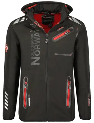 Zdjęcie produktu dla Geographical Norway kurtka softshell kolor czarny dla mężczyzn WY2000H/GN/Black / Red