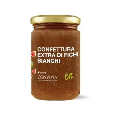 Immagine prodotto di Confettura extra di fichi bianchi biologica 360gr