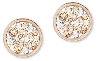 Produktbild von s.Oliver Ohrstecker 2020330 Edelstahl IP Rose Crystal