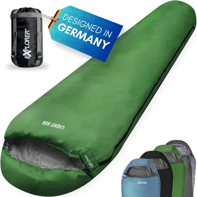 Produktbild von Schlafsack EXPLORER Light600 Leicht Hüttenschlafsack Mini Ultrakompakt grün