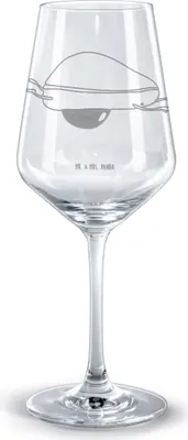 Produktbild von Mr. & Mrs. Panda Weinglas Avocado Yoga - Transparent - Geschenk, Rotwein Glas, Hilfe, Bauch, Sport, Haha, Rotweinglas mit Gravur, Humor, für, Kelch, graviert