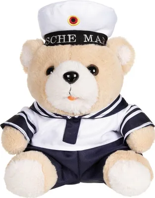 A teddy bear dressed as a sailor.