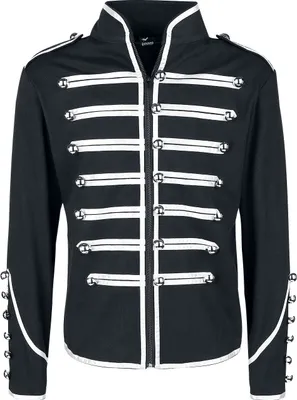 Produktbild von Banned Alternative Uniformjacke Herren Military Drummer schwarz/silberfarben XL