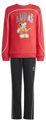 Obrázek produktu pro Dětské sportovní kalhoty adidas unisex DISNEY MICKEY MOUSE, barva: tmavě červená/krémová, velikost: 6-7 let