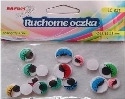 Produktbild von Ruchome oczka z kolorowymi rzęsami 16szt