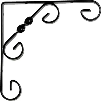 Produktbild von Velano - Regalhalter, Regalkonsole Dekorative - Ornament Stahl - WO