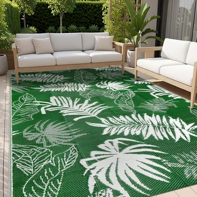 Obrázek produktu pro Venkovní koberec, rozměry 150 x 245 cm, voděodolný, vhodný pro použití na terase