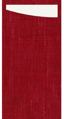 Produktbild von Duni Serviettentaschen Bordeaux 230x115mm 60 Stück