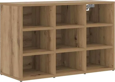 Produktbild von vidaXL Schuhschrank Artisan-Eiche 77,5 x 30 x 51 cm Holzwerkstoff