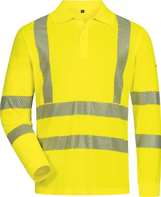 Produktbild von WAPSE UV- und Warnschutz-Langarm-Polo-Shirt Größe S(46/48)