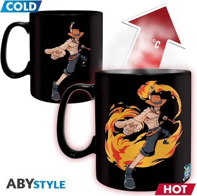 Zdjęcie produktu dla ONE PIECE - Kubek Heat Change - 460 ml - Luffy & Ace - kartonowe pudełko