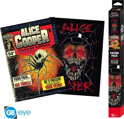 Produktbild von ALICE COOPER - Set 2 Posters Chibi 52x38 - Tales of Horror/Skull