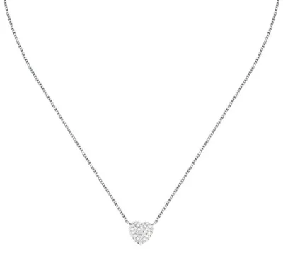 Produktbild von Zarte Silberkette Herz mit Zirkonen Nobile SAZK02