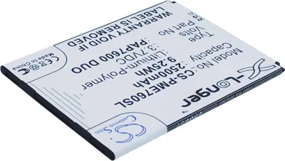 Produktbild von TECHTEK Akku Kompatibel mit [Prestigio] MultiPhone 7600 Duo Ersetzt PAP7600 DUO