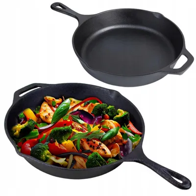 Produktbild von HAGE Gusseisenpfanne 26cm Induktion Outdoor Grill