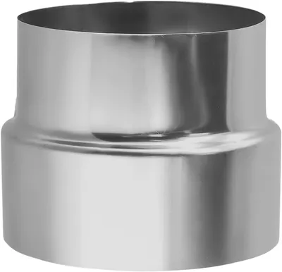 Productafbeelding van Schoorsteen Verloop - Adapter Buisklem - Verbinding Maken - Roestvrij Staal - Ø110mm/Ø100mm - Zilver