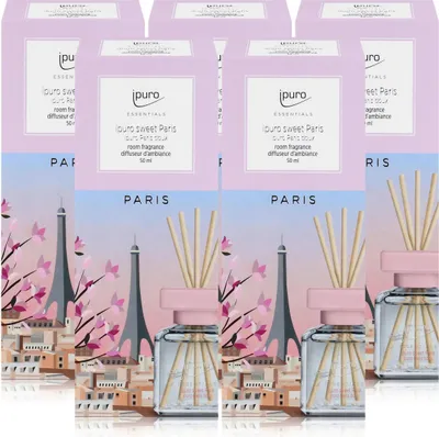 Produktbild von Ipuro sweet Paris Raumduft 50ml - Duftöl Raumduft Lufterfrischer (5er Pack)