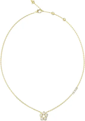 Obrázok produktu pre Dámsky zlatý kvetinový náhrdelník Guess 45 cm