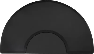 Produktbild von Friseurmatte - Bodenmatte für Friseurstuhl - Rutschfest - Kunstleder - 150×90 cm - Grau