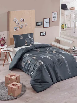 Obrázok produktu pre L'Essentiel Linge de Maison, Begonvilla- EPJ3187, antracitová, periny, 65% bavlna / 35% polyester