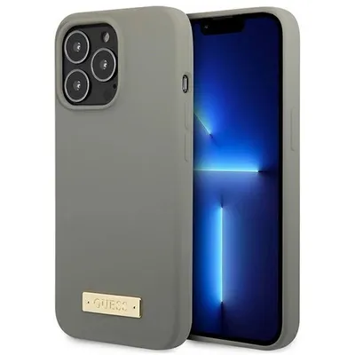 Produktbild von Guess Guhmp13Lsplg Iphone 13 Pro / 13 6.1 Grau/Graue Hartschale Silikon-Logoplatte Magsafe