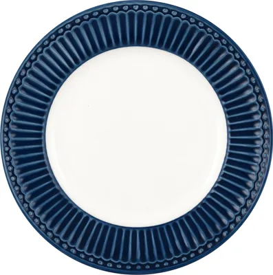Produktbild von Greengate Teller KLEIN ALICE Blau 17,5 Kuchenteller Everyday Geschirr DARK BLUE