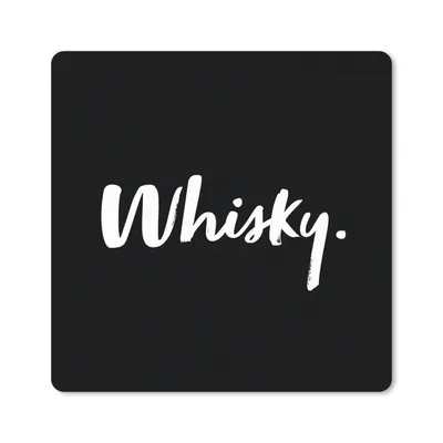 Produktbild von MuchoWow® Mauspad Mousepad Whisky - Zitate - Text - Getränk - Alkohol 30x30 cm - Mousepads - Maus Mat - Pad - Mausunterlage - Gaming
