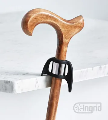 Produktbild von Stockhalter Ingrid, Halter für Gehstock / Krücke 17,5 - 22,5 mm silber