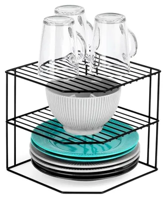 Image de Étagère de cuisine - Étagère d'angle - Métal - Noir