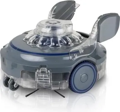 Immagine prodotto di Robot pulitore per piscine GRE a batteria, senza fili, per piscine fino a 12 x 5 m, batteria al litio da 13000 mAh, potenza di aspirazione 100 l/min