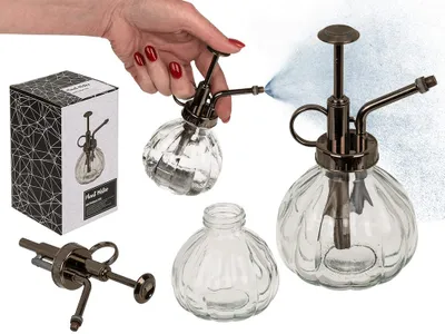 Produktbild von OOTB Anthrazitfarbene Glas-Sprühflasche für Pflanzen